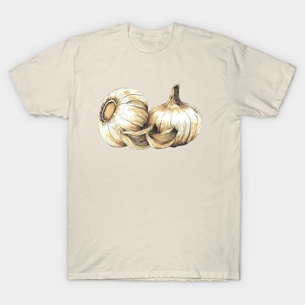 Garlic T-Shirt by LittleAmyLiz